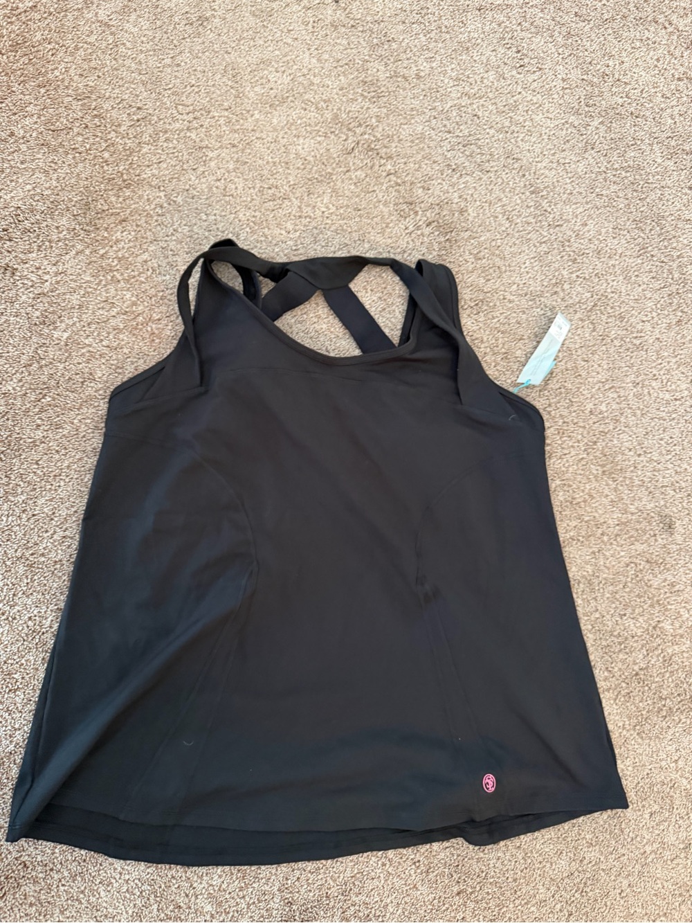 Livi Active Black Crossback Tank Top
